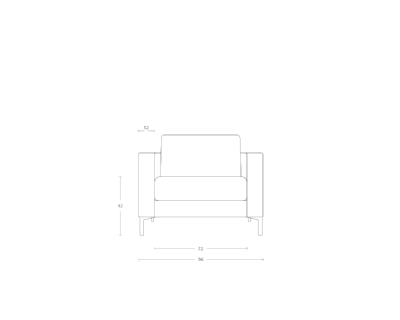 Dimensoes do produto poltrona mani